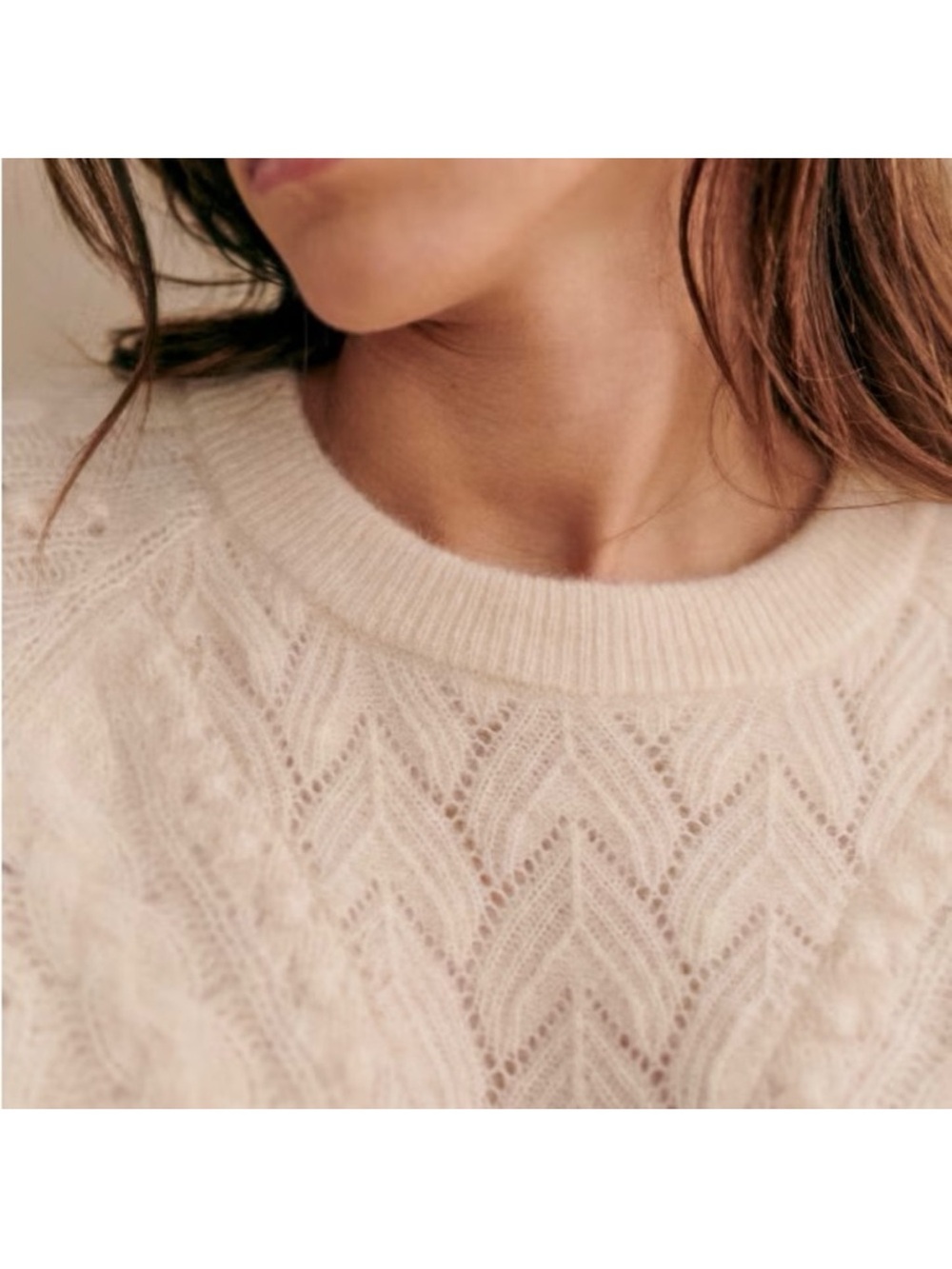 SEZANE Jake Jumper in Vanilla Size XS - Picture 3 of 10